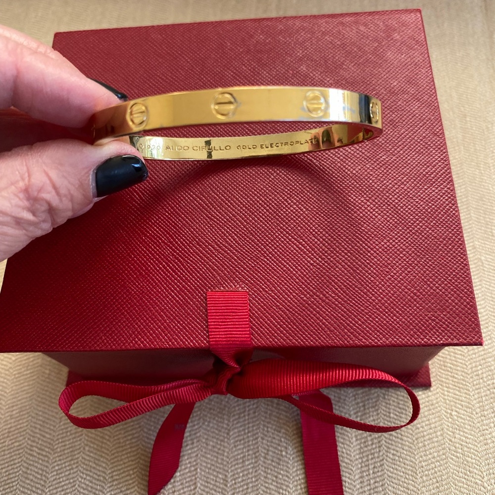 Authentic Cartier Charles Revson X Aldo Cipullo Love bracelet.